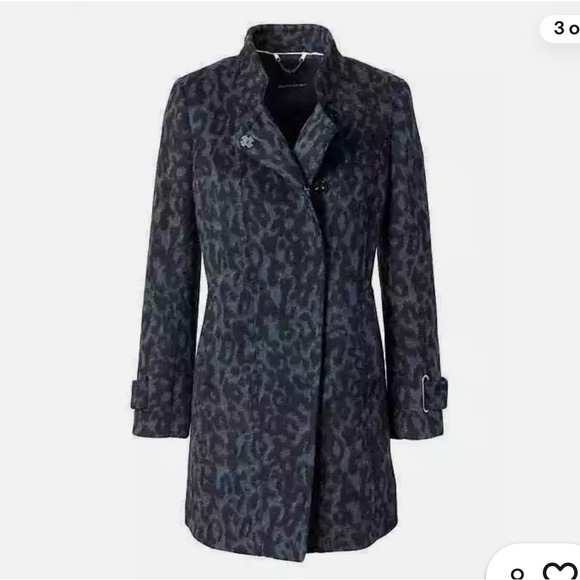 Banana Republic Animal Print Wool Coat / Jacket - NWOT! - Picture 2 of 13